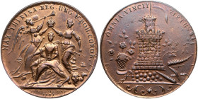 Bohemia. Bronze, Medal, 1743. AU