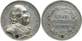 Bohemia. White Metal (Tin) Medal, 1760. PCGS AU55