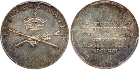 Bohemia. Silver Jeton (3/4 Ducat), 1791. PCGS MS62