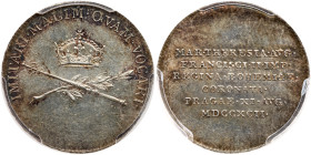 Bohemia. Silver Jeton, 1792. PCGS MS63