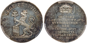 Bohemia. Silver Jeton, 1792. PCGS UNC