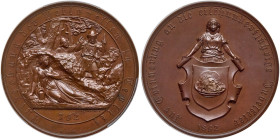 Bohemia. Bronze Medal, 1862. PCGS SP65