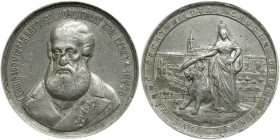 Bohemia. White Metal Medal, 1875. PCGS EF45