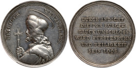 Czechoslovakia. Silver Medal, ND (Prague). PCGS AU53