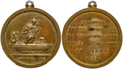 Czechoslovakia. Brass Medal, 1829. PCGS AU55