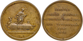 Czechoslovakia. Brass Medal, 1829. PCGS AU