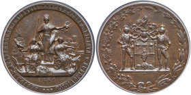 Czechoslovakia. Bronze Medal, 1884. PCGS SP