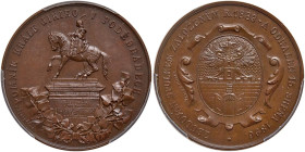 Czechoslovakia. Bronze Medal, 1896. PCGS SP64