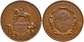 Czechoslovakia. Bronze Medal, 1896. PCGS MS64