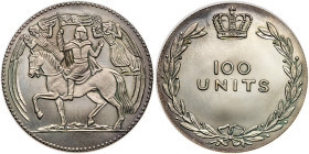 Czechoslovakia. Silver 100 Units (3 Ducats), 1929. BU