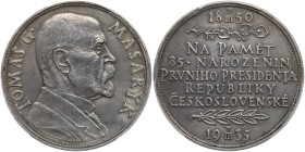 Czechoslovakia. Silver Medal, 1935. PCGS AU58
