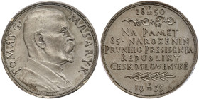 Czechoslovakia. Silver Medal, 1935. PCGS SP64