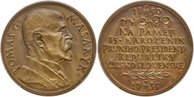 Czechoslovakia. Bronze Medal, 1935. PCGS SP63