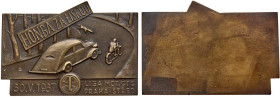 Czechoslovakia. Bronze Uniface Plaque, 1937. AU