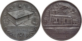 Czechoslovakia. Silvered Zinc Medal, 1943. PCGS MS62