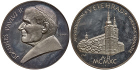 Czechoslovakia. Silver Medal, 1990. PCGS SP64