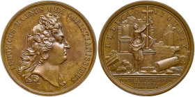 France. Bronze Medal, "1685". PCGS MS64