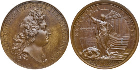 France. Bronze Medal, (1685). PCGS MS64