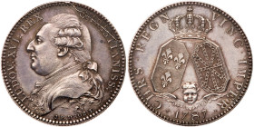 France. Louis XVI (1774-1793). Silver Pattern Louis d'or de Calonne, 1787