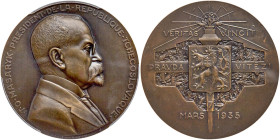 France. Bronze Medal, 1935. PCGS SP64