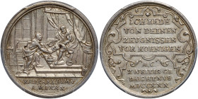 German States: Augsburg. Silver Medal (2 Ducats), 1730. PCGS AU58