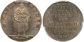 German States: Augsburg. Silver Medal, 1830. PCGS MS62