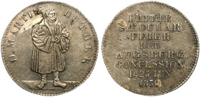German States: Augsburg. Silver Medal, 1830. XF