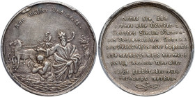 German States: Bavaria. Silver Baptismal Medal, ND (c.1750). PCGS AU50