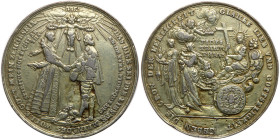 German States: Bremen. Gilt Silver Medal, ND (1640). VF
