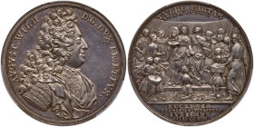 German States: Brunswick-Wolfenbüttel. Silver Medal, 1717. PCGS MS62