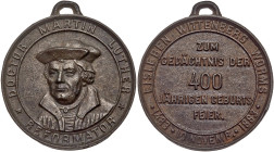 German States: Eisleben. Iron Reformation Medal, 1883. XF