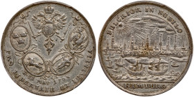 German States: Hamburg. Silver Medal, 1705. PCGS EF45