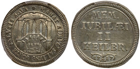 German States: Heilbronn. Reformation Silver Pattern Ducat, 1717. PCGS SP61