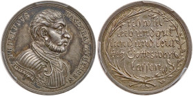German States: Hesse-Cassel. Silver Medal (Ducat), (1730). PCGS MS62