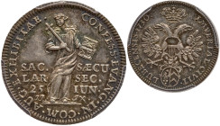 German States: Lübeck. Reformation Silver Pattern Ducat, 1730-JJJ. PCGS SP62