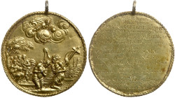 German States: Nuremberg. Gilt Silver Medal, 1671. XF