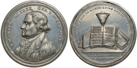 German States: Nuremberg. Reformation, tin or white metal box medal, 1817. XF