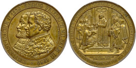 German States: Prussia. Gilt Bronze Medal, 1839. PCGS SP62