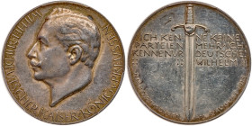 German States: Prussia. Silver Medal, 1914. PCGS AU58