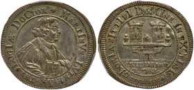 German States: Rothenburg. Reformation Pattern 2 Ducats, 1717 (Chronogramm). PCGS SP62