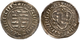 German States: Saxony. 1/2 Spitz-groschen, (14)75. PCGS EF40