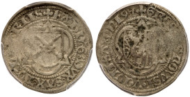 German States: Saxony. 1/2 Sword Groschen, (14)95. PCGS F12