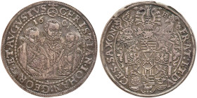 German States: Saxony. Taler, 1601-HB. PCGS EF45