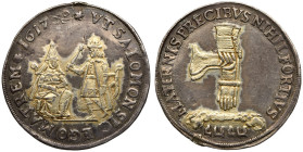 German States: Saxony. Christmas 1/2 Taler, 1617. VF