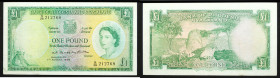 Rhodesia & Nyasaland. British Administration. 1956-60 One Pound