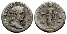 Vespasian (69-79). Egypt, Alexandria. BI Tetradrachm (24mm, 12.48g, 12h), year 2 (69/70). Laureate head r. R/ Eirene standing l., holding grain ears a...