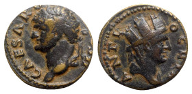 Domitian (81-96). Seleucis and Pieria, Antioch. Æ (20mm, 4.65g, 6h). Laureate head l. R/ Turreted and draped bust of Tyche r. RPC II 2004; McAlee 88; ...