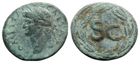 Domitian (81-96). Seleucis and Pieria, Antioch. Æ (29mm, 14.01g, 12h). Laureate head l. R/ Large SC within wreath. McAlee 409a; RPC II 2023. Green pat...