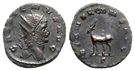 Gallienus (253-268). Antoninianus (21mm, 2.98g, 6h). Rome, 267-8. Radiate head r. R/ Stag standing l.; Γ. RIC V 179. Good VF