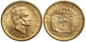 Colombia 5 Pesos 1924